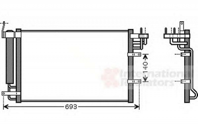 VAN WEZEL 83005093 -  Конденсатор, кондиционер